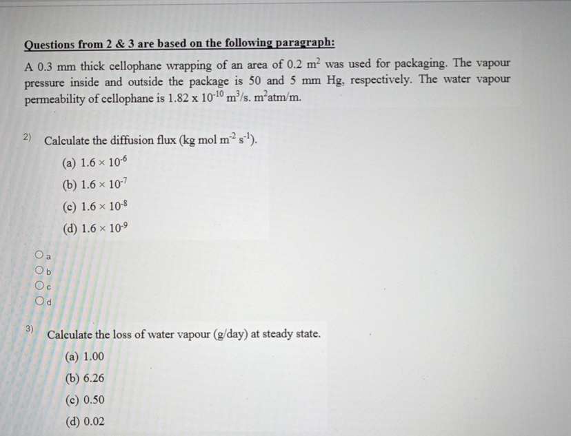 Solved Questions from 2&3 ﻿are based on the following | Chegg.com