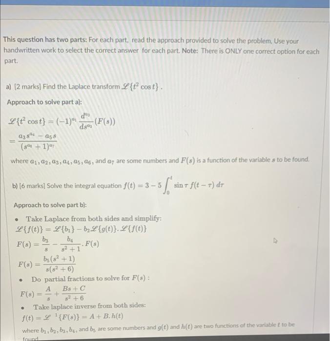 Solved This question has two parts: For each part, read the | Chegg.com