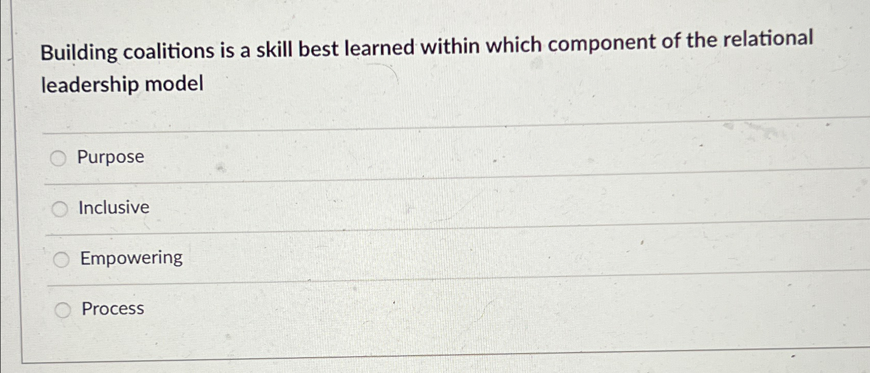 Solved Building coalitions is a skill best learned within | Chegg.com