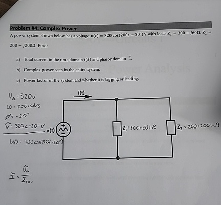 Solved Steps for Problem #4: Complex PowerA power system | Chegg.com