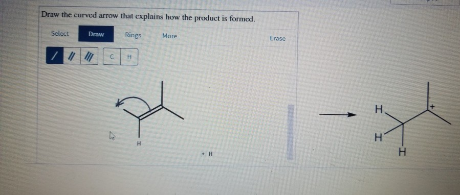 Solved Draw the curved arrow that explains how the product | Chegg.com