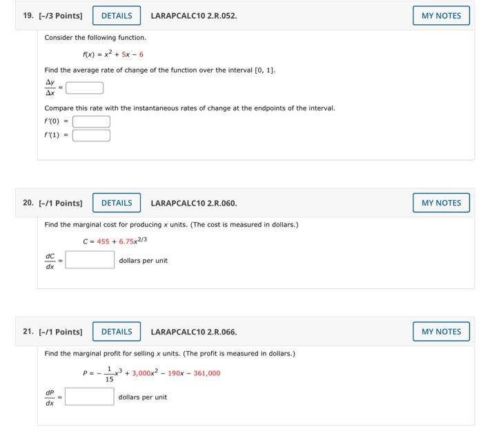 Solved Consider the following function. f(x)=x2+5x−6 Find | Chegg.com