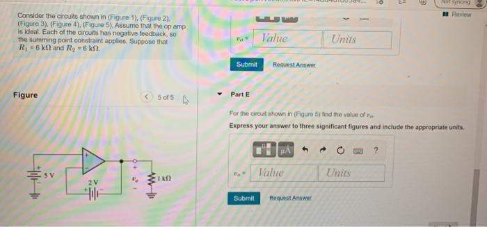 Solved L- Review Consider the circuits shown in Figure 1). | Chegg.com