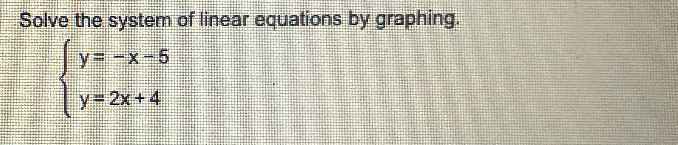 Solved Solve the system of linear equations by | Chegg.com