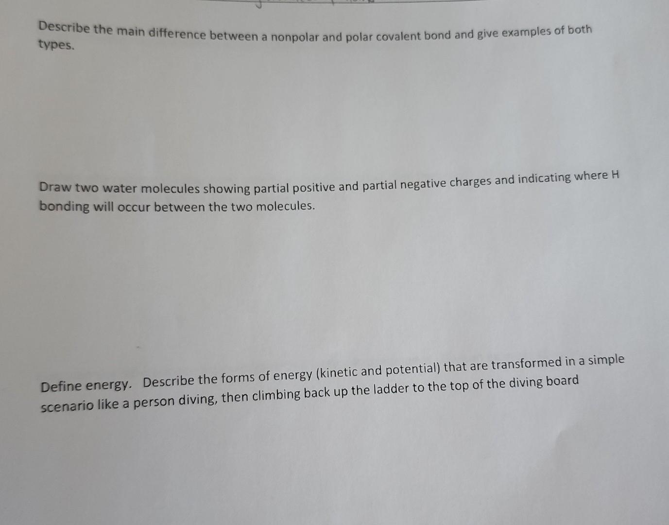 [Solved]: Describe the main difference between a