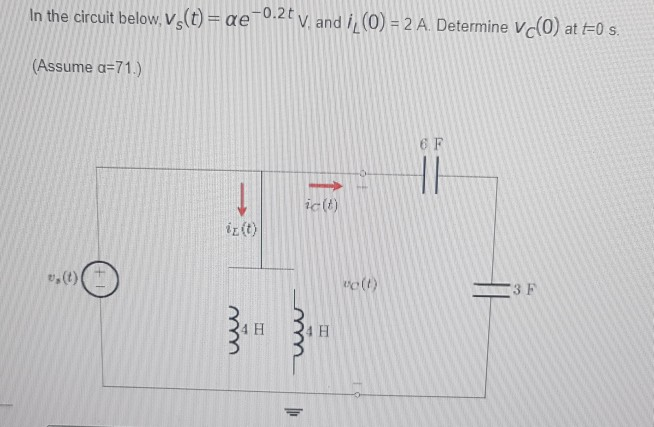 Solved In The Circuit Below Vs T Ae 0 2 V And I O Chegg Com