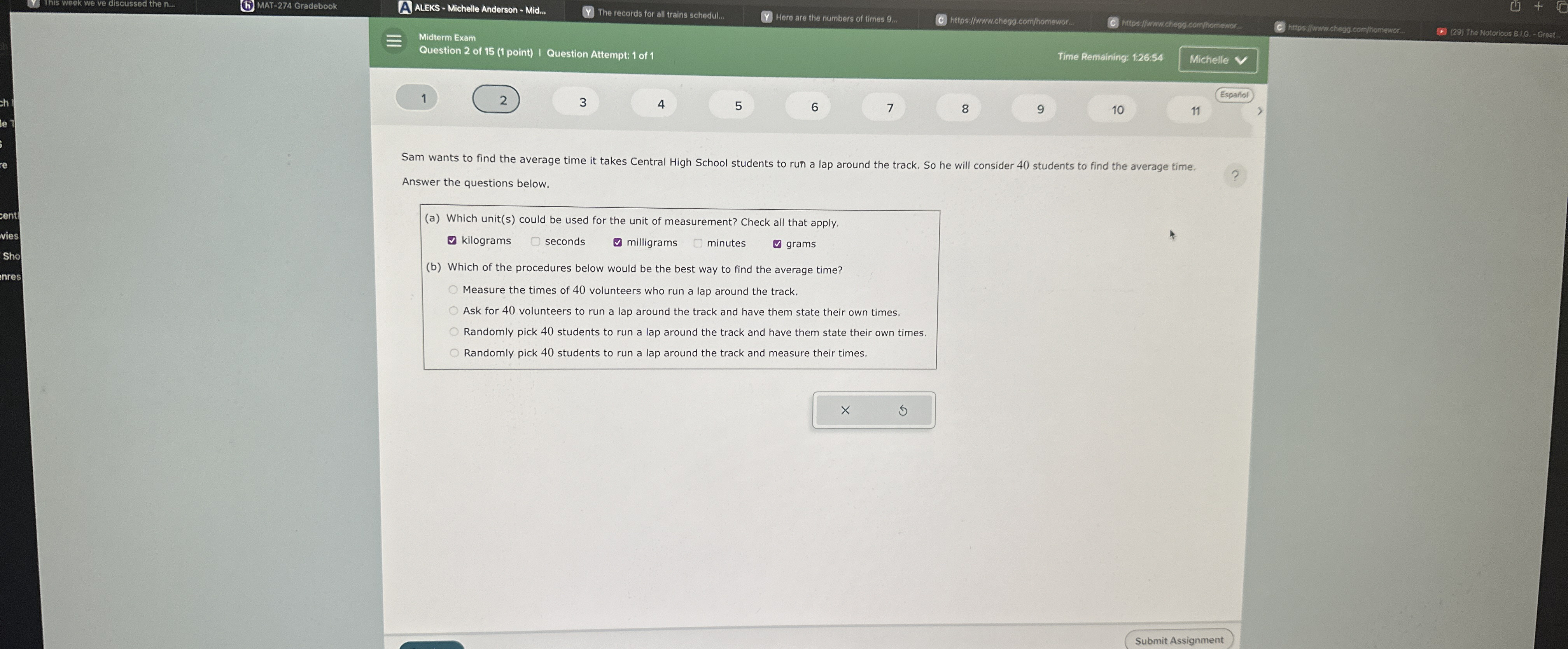 Solved A ALEKS - ﻿Michelle Anderson - ﻿Mid...The records for | Chegg.com