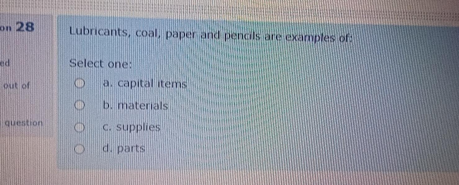 Solved Lubricants, coal paper and pendistare examples of
