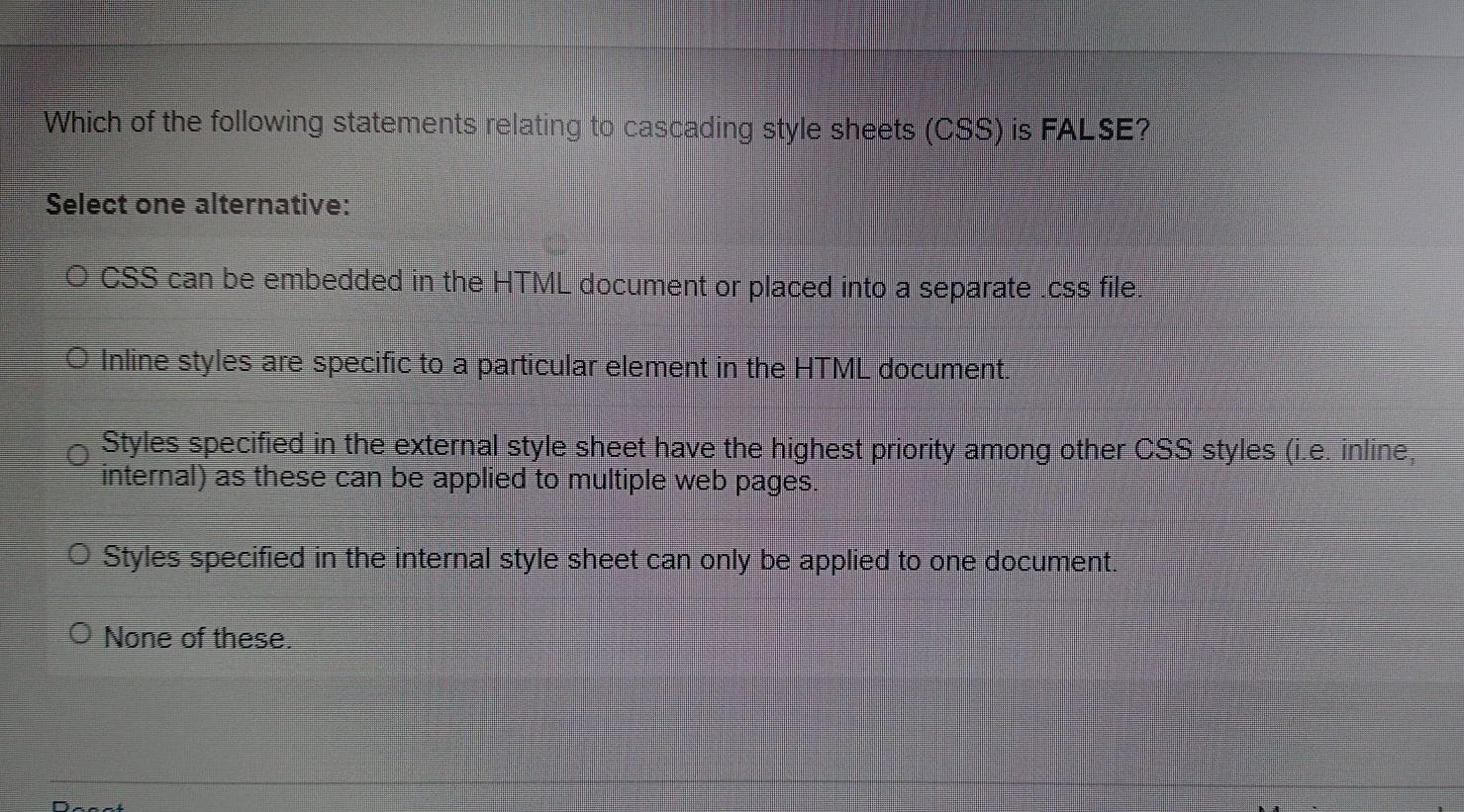 Solved Which of the following statements relating to