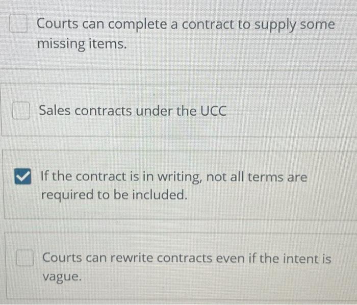 Solved In general, certain terms must be included in | Chegg.com