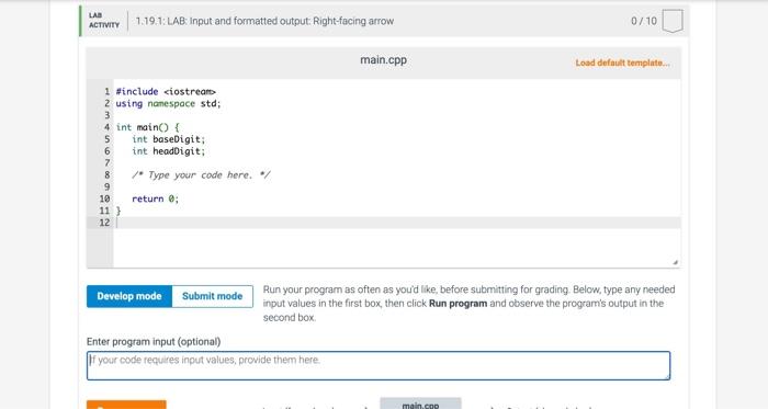 Solved Need help solving this in the lab activity 1.19.1 in | Chegg.com
