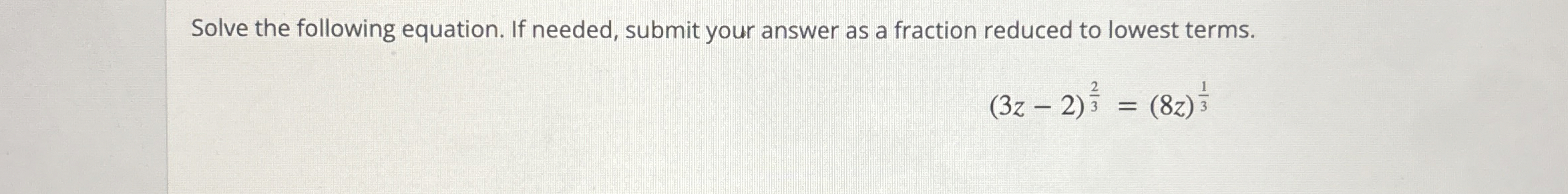 Solved Solve the following equation. If needed, submit your | Chegg.com