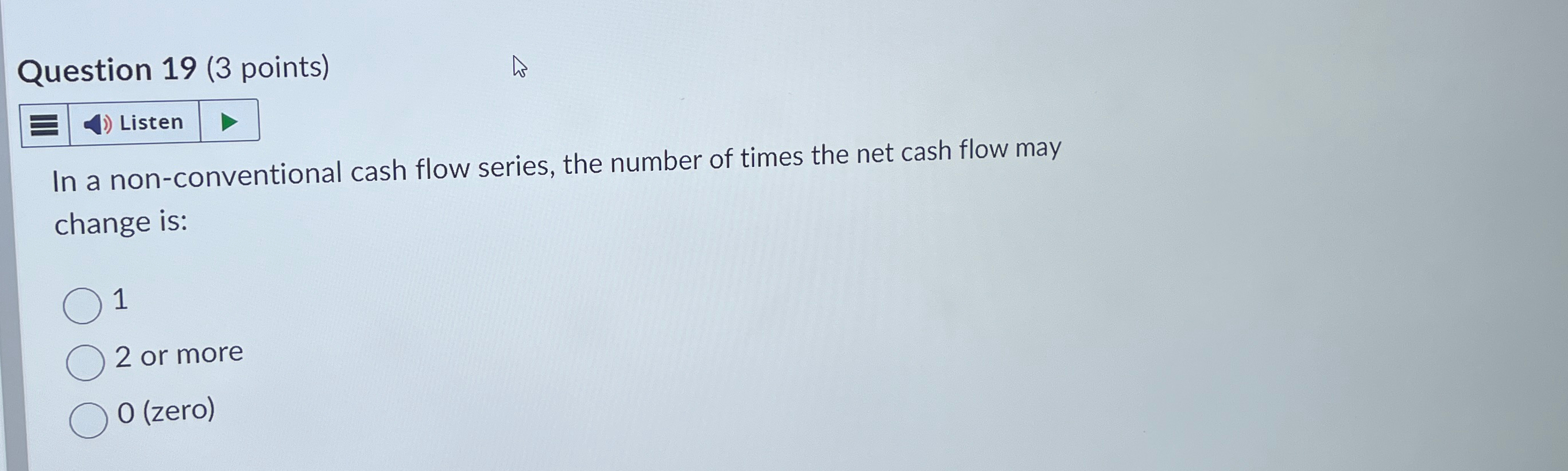 Solved Question 19 (3 ﻿points)ListenIn a nonconventional