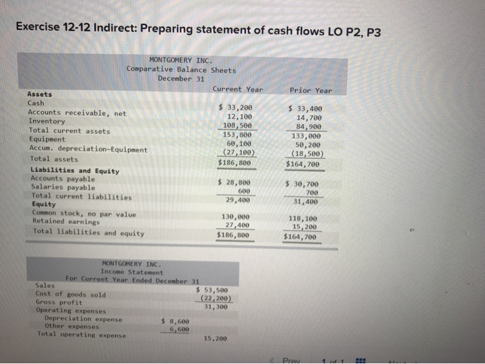 In Preparing A Statement Of Cash Flows