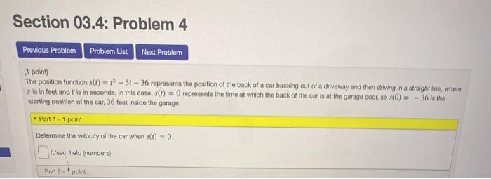 Solved Section 03.4: Problem 1 Previous Problem Problem List | Chegg.com