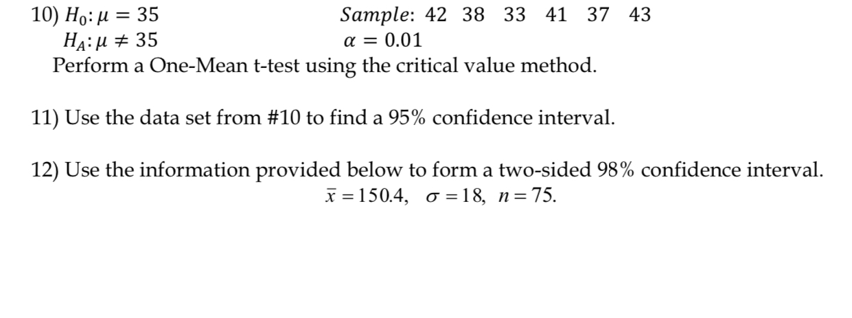 I only need help with 11 ﻿and 12 | Chegg.com
