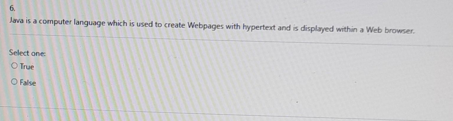 Solved Java is a computer language which is used to create | Chegg.com