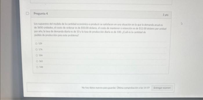 pedido de producaibn para este pokilemi? 174 \( 1 \mathrm{H} \) Sas 34.