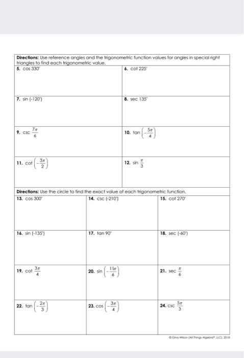 unit 5 trigonometric functions answer key homework 6