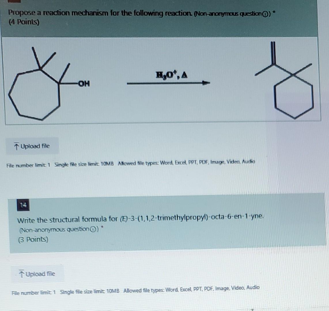 Solved Propose a reaction mechanism for the following | Chegg.com