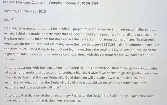 Current Maricopa County Jail Costs
