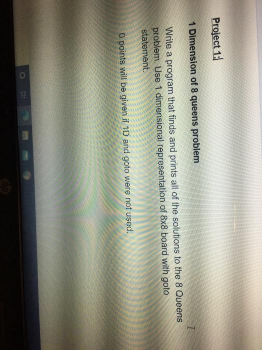 Solved 1 Dimension of 8 queens problems ( C++/ ET 580 | Chegg.com