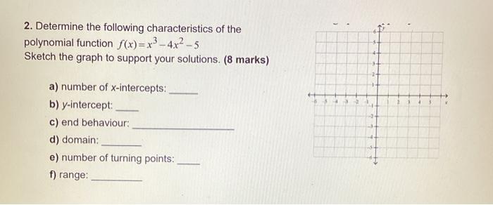 Solved 2. Determine the following characteristics of the | Chegg.com