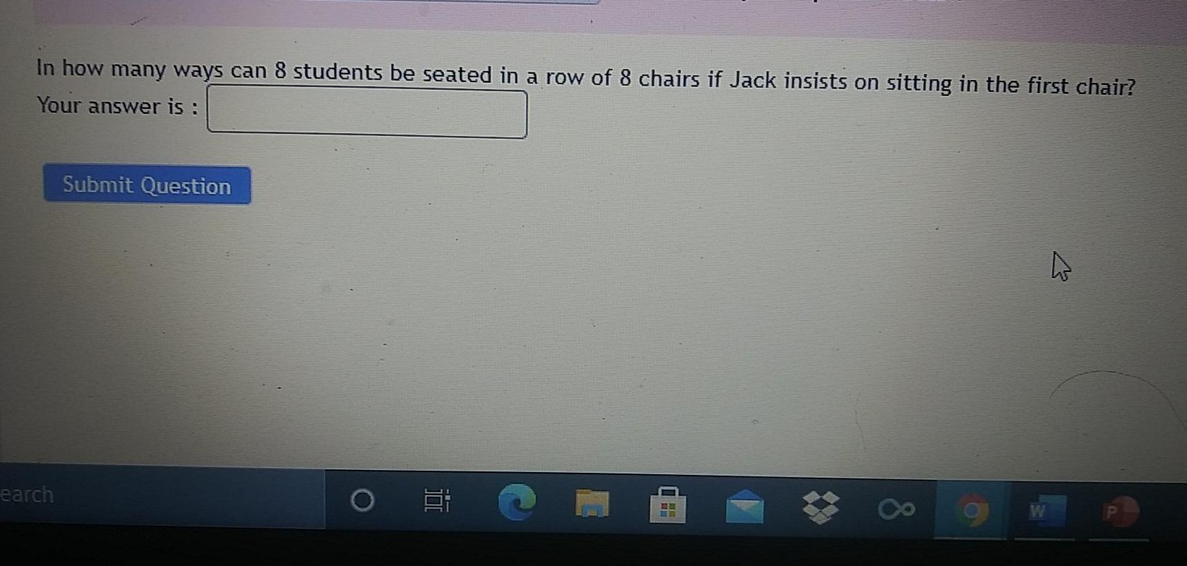 Solved In how many ways can 8 students be seated in a row of