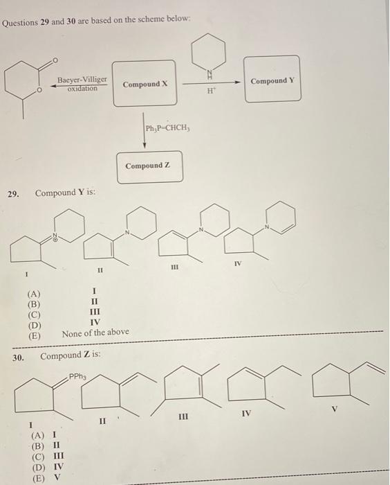 Solved 33. Identify Compounds A And B In The Scheme Below OH | Chegg.com