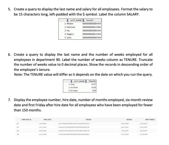 Solved Task 2: Write an SQL command for the following | Chegg.com