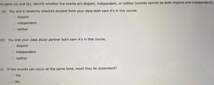 Solved Suppose we have two events C and D. We know that | Chegg.com
