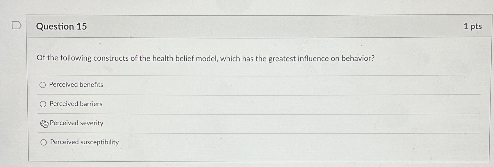 Solved Question 151ptsOf the following constructs of the | Chegg.com