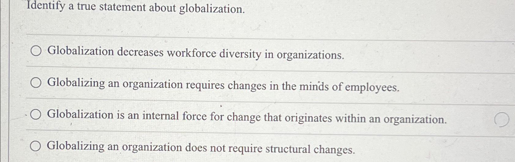 Solved Identify a true statement about | Chegg.com