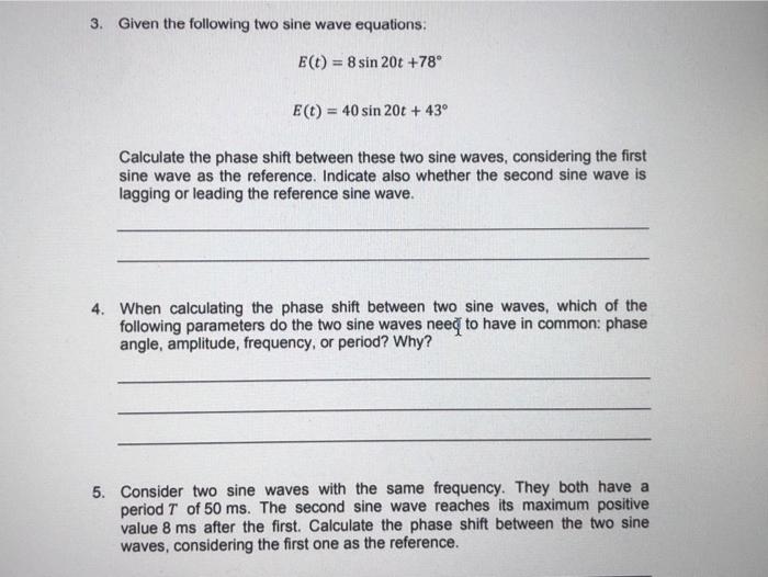Solved 1. What is the effect of the phase angle on the | Chegg.com