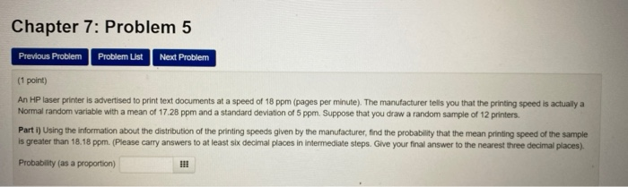 Solved Chapter 7: Problem 4 Previous Problem Problem List | Chegg.com