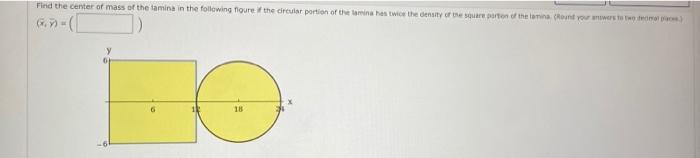 Solved Find the center of mass of the famina in the | Chegg.com