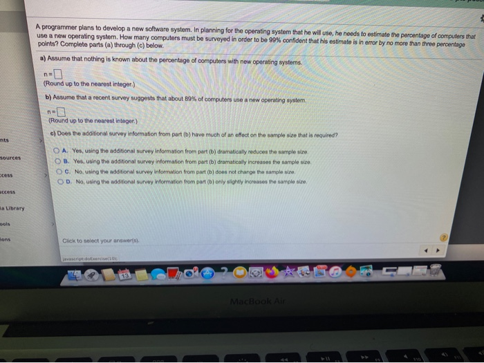 Solved A programmer plans to develop a new software system. | Chegg.com