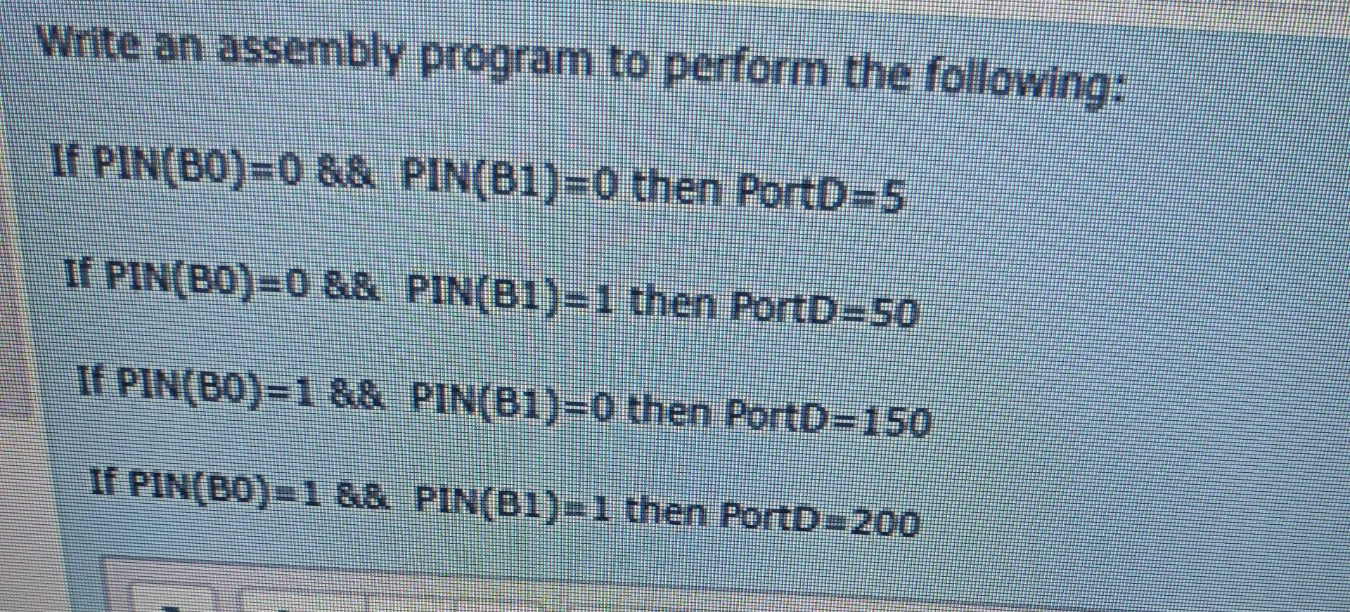 Solved Write an assembly program to perform the following: | Chegg.com