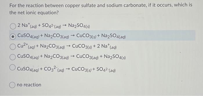 Tính chất hóa học của Na2CO3