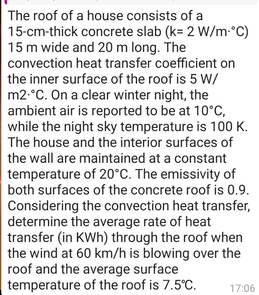 Solved The roof of a house consists of a 15cmthick
