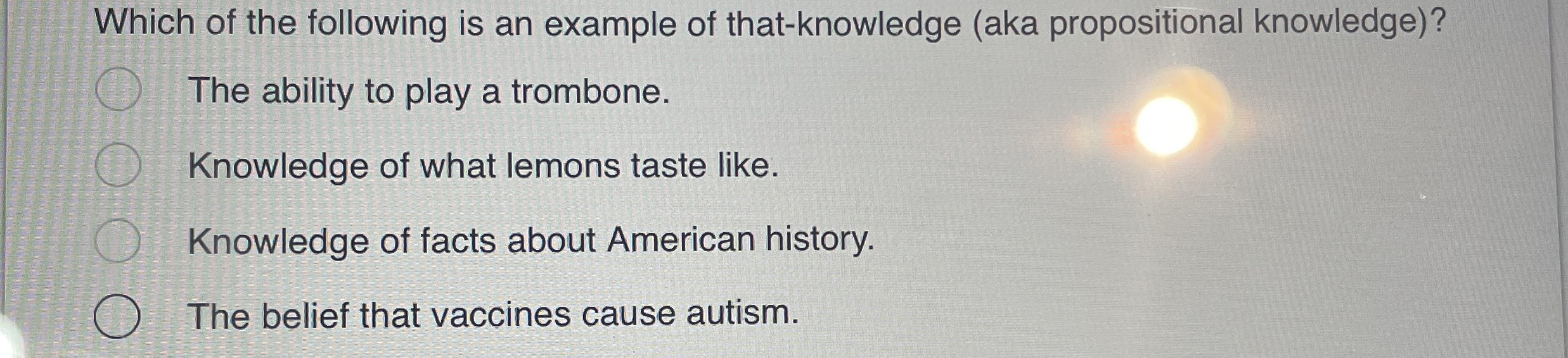Solved Which of the following is an example of | Chegg.com