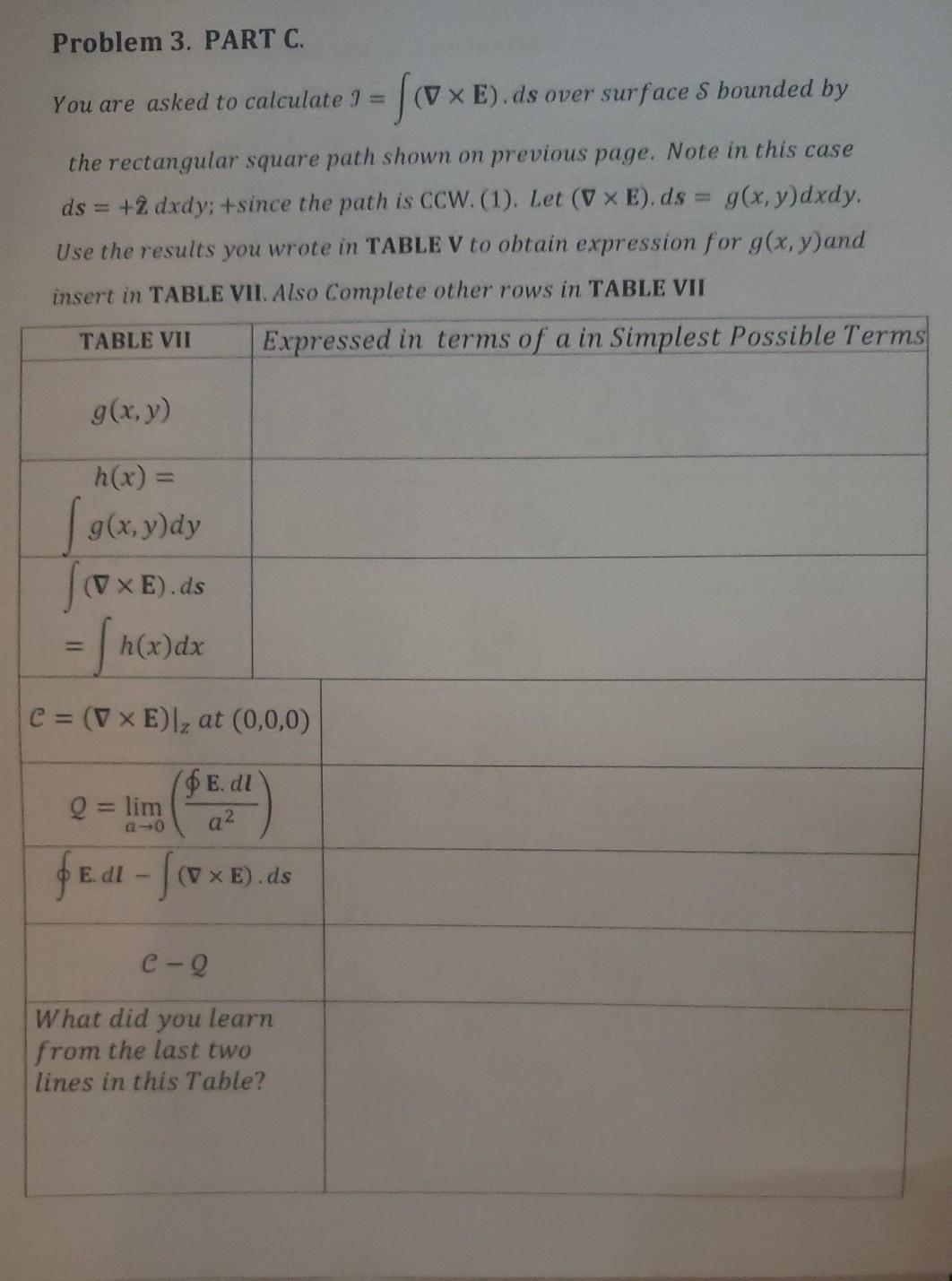 Answer Problem 3 Part C Based On Other Part Chegg Com