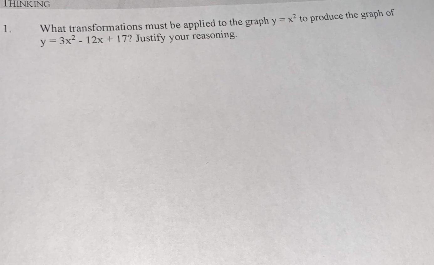 Solved What transformations must be applied to the graph | Chegg.com