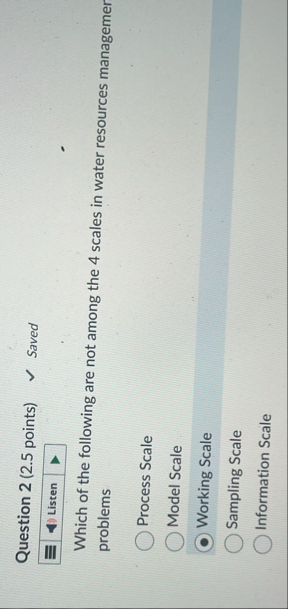 Solved Question 2 (2.5 ﻿points)Saved??????Which of the | Chegg.com