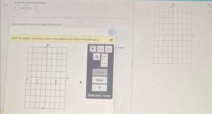 Solved The function graphed to the right is of the form | Chegg.com