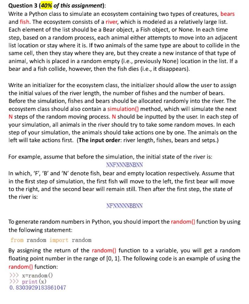 Solved Need Help in Python 3 programming. How to make a | Chegg.com