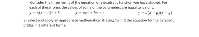 Solved Consider the three forms of the equation of a | Chegg.com