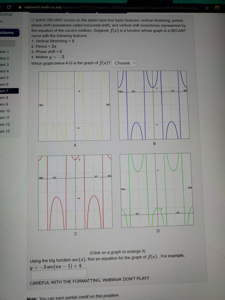 Solved Previous Problem Problem List Next Problem ittings (1 | Chegg.com