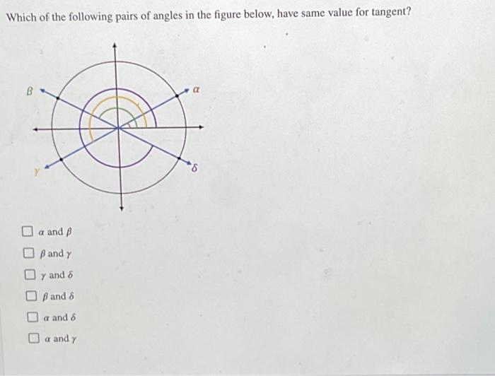 Solved Which of the following pairs of angles in the figure | Chegg.com