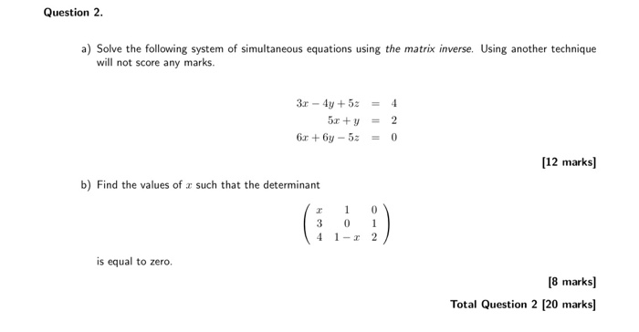 2 system of equations solver